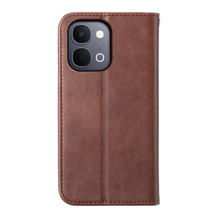 For vivo Y31d 4G Cubic Grid Calf Texture Magnetic Leather Phone Case