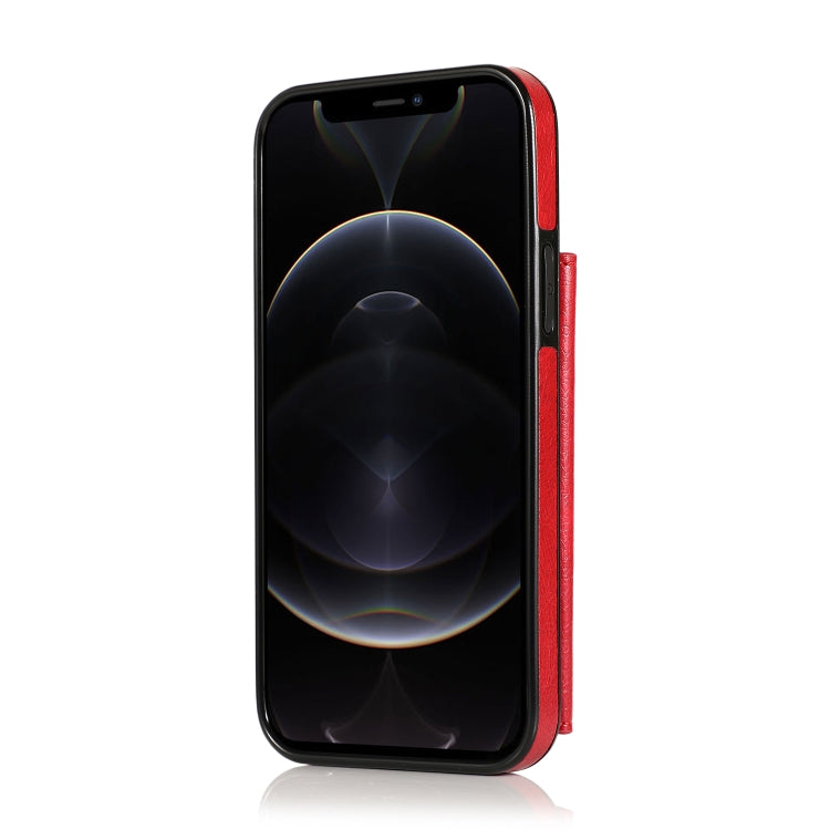 For iPhone 12 / 12 Pro Shockproof PU + TPU Leather Case with Card Slots & Holder & Photo Frame & Wallet & Lanyard
