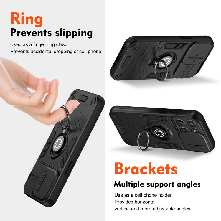 For Motorola Moto G56 5G Camshield Ring Holder Phone Case
