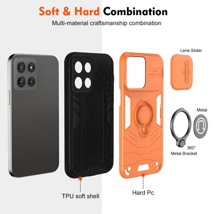 For Motorola Moto G56 5G Camshield Ring Holder Phone Case