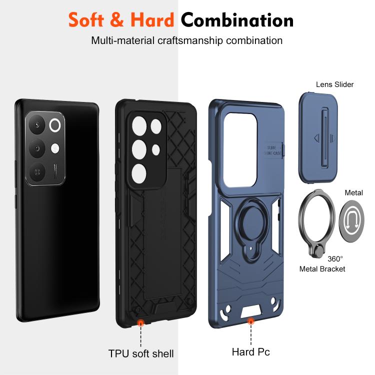 For Realme C85 5G / 15x 5G India Camshield Ring Holder Phone Case