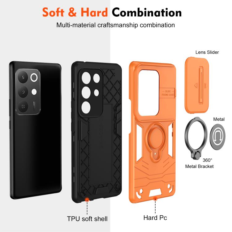 For Realme C85 5G / 15x 5G India Camshield Ring Holder Phone Case