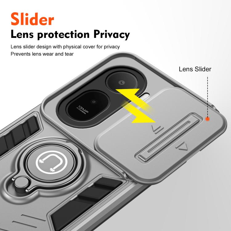 For Redmi A7 Pro 171mm / Poco C85x 5G Camshield Ring Holder Phone Case