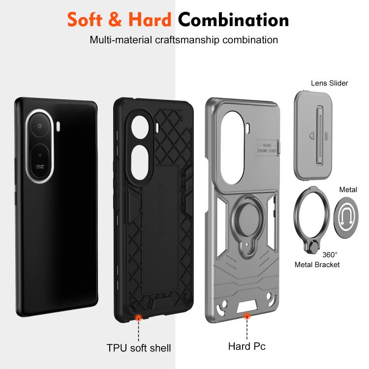 For Redmi A7 Pro 171mm / Poco C85x 5G Camshield Ring Holder Phone Case