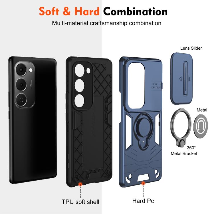 For Tecno Spark 40 Pro+ 4G Camshield Ring Holder Phone Case