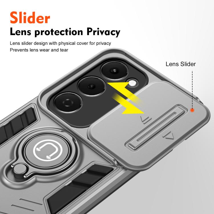 For Tecno Spark 40 Pro+ 4G Camshield Ring Holder Phone Case