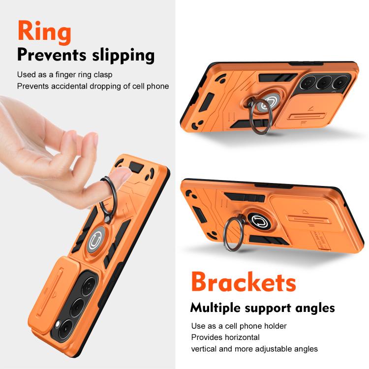 For Tecno Spark 40 Pro+ 4G Camshield Ring Holder Phone Case