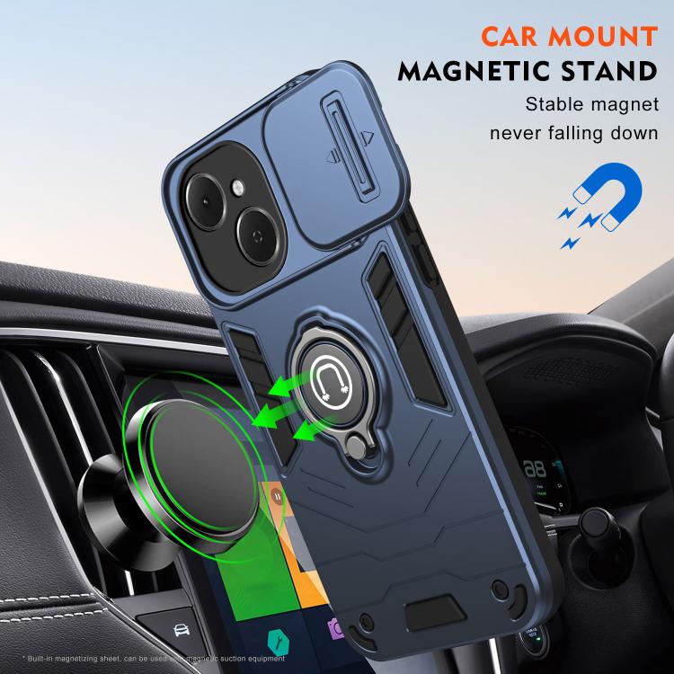 For Tecno Spark 40C 4G Camshield Ring Holder Phone Case