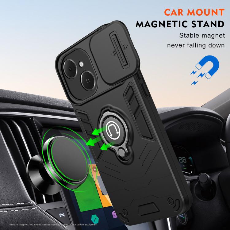 For Tecno Spark 40C 4G Camshield Ring Holder Phone Case