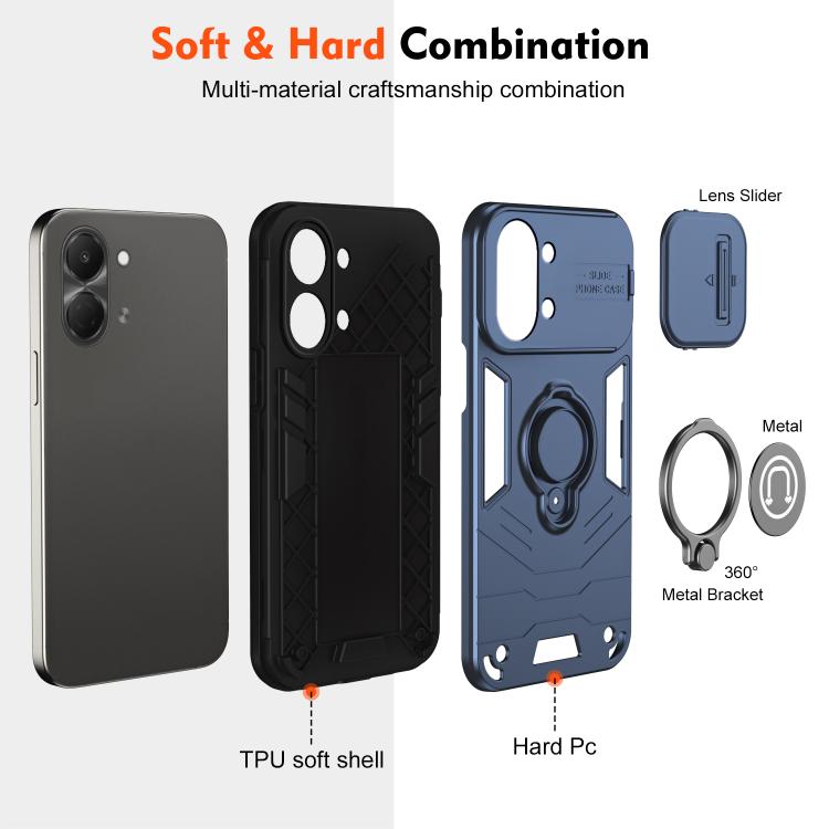 For Tecno Spark Go 3 / Pop 20 Camshield Ring Holder Phone Case