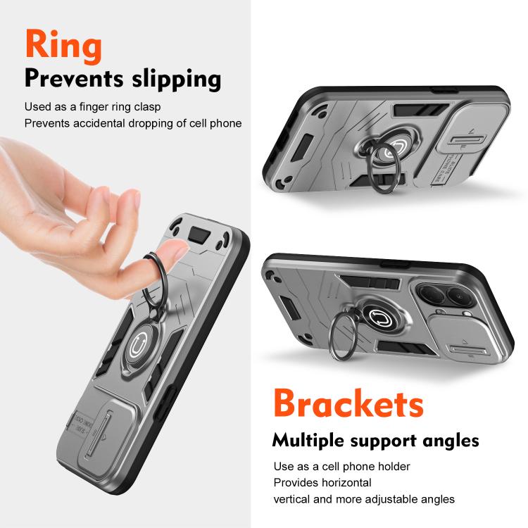 For Tecno Spark Go 3 / Pop 20 Camshield Ring Holder Phone Case