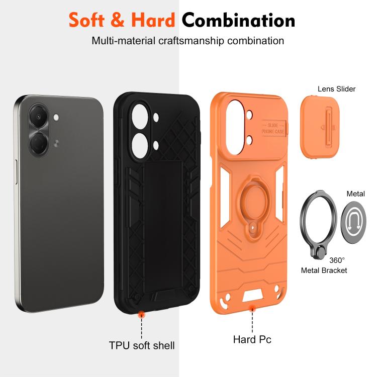 For Tecno Spark Go 3 / Pop 20 Camshield Ring Holder Phone Case