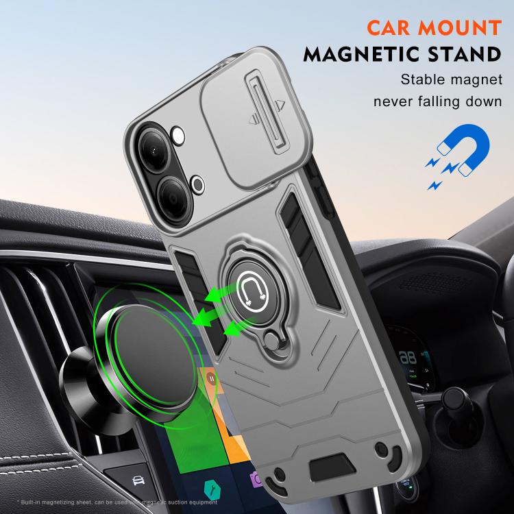 For vivo Y05 Camshield Ring Holder Phone Case