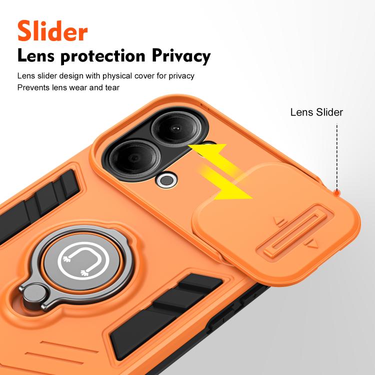 For vivo Y05 Camshield Ring Holder Phone Case