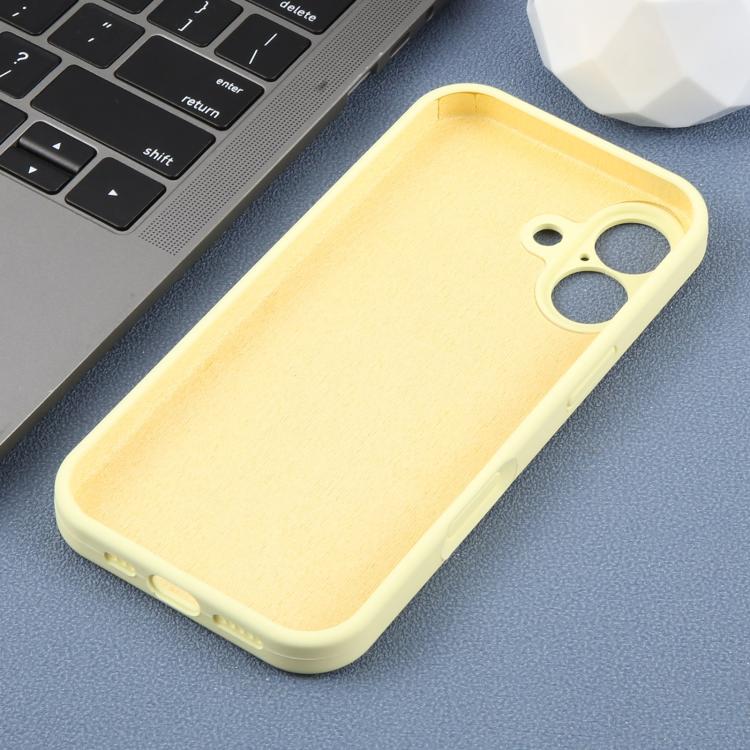 For iPhone 17 Precision Hole Daisy Floral Printed Liquid Silicone Phone Case