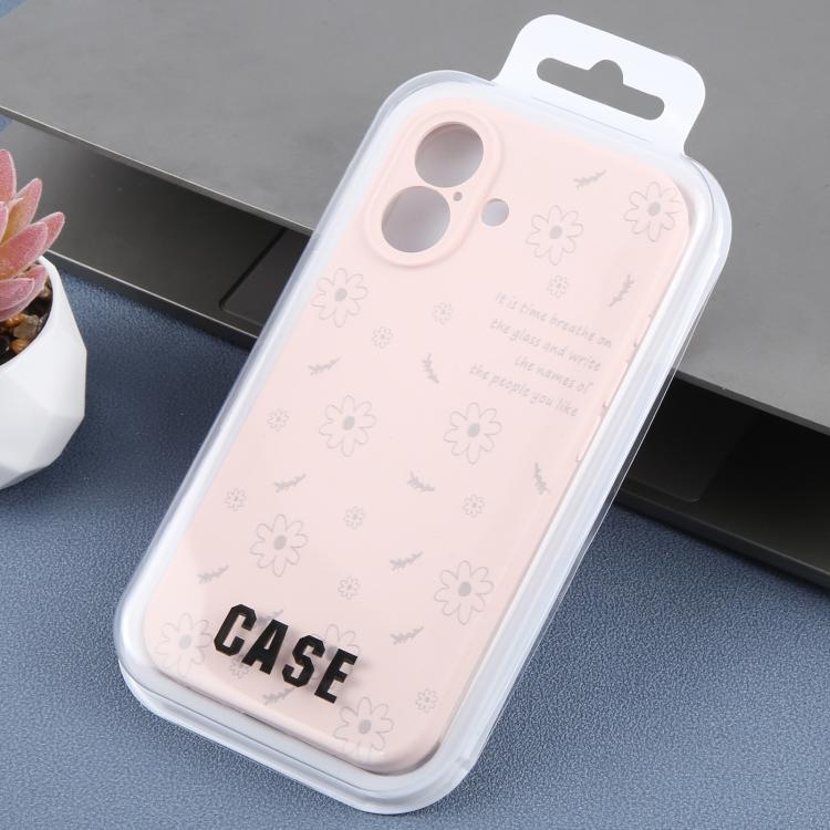 For iPhone 17 Precision Hole Daisy Floral Printed Liquid Silicone Phone Case