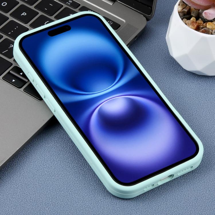 For iPhone 16 Precision Hole Daisy Floral Printed Liquid Silicone Phone Case