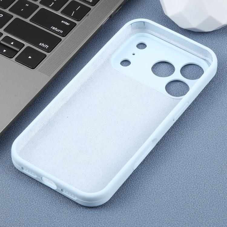 For iPhone 15 Pro Precision Hole Daisy Floral Printed Liquid Silicone Phone Case