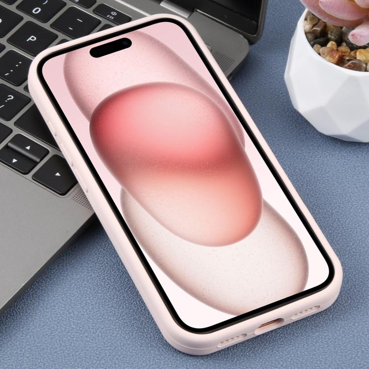 For iPhone 15 Precision Hole Daisy Floral Printed Liquid Silicone Phone Case