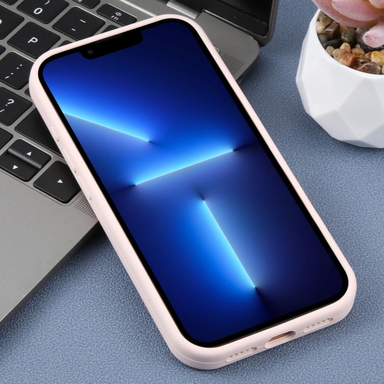 For iPhone 13 Pro Precision Hole Daisy Floral Printed Liquid Silicone Phone Case