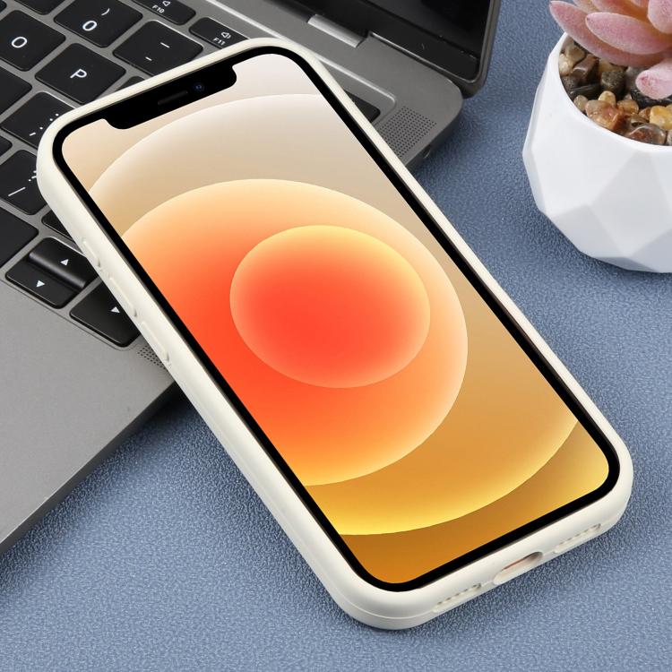 For iPhone 12 Precision Hole Daisy Floral Printed Liquid Silicone Phone Case