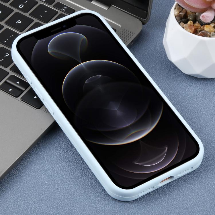 For iPhone 12 Pro Precision Hole Daisy Floral Printed Liquid Silicone Phone Case