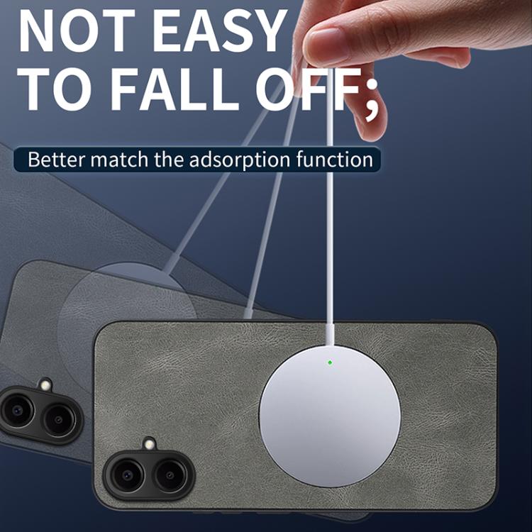 For Samsung Galaxy A07 4G WANLONFENG SD Series Nappa Texture Magnetic Phone Case
