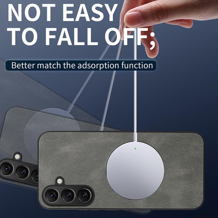 For Samsung Galaxy A56 5G WANLONFENG SD Series Nappa Texture Magnetic Phone Case