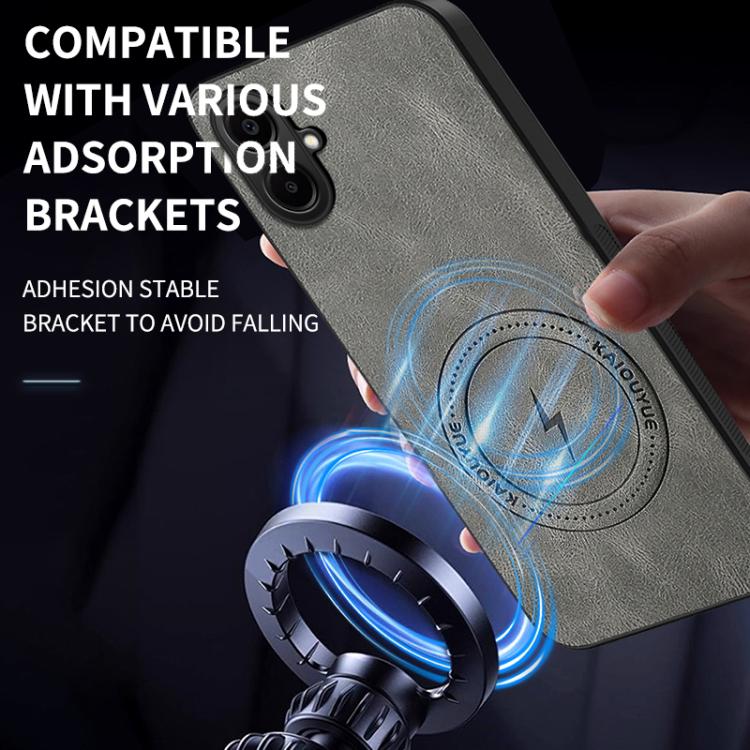 For Samsung Galaxy A06 4G WANLONFENG SD Series Nappa Texture Magnetic Phone Case