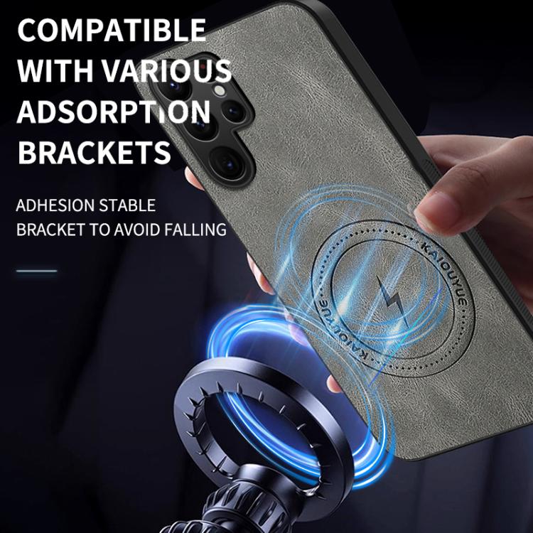 For Samsung Galaxy S25 Ultra 5G WANLONFENG SD Series Nappa Texture Magnetic Phone Case