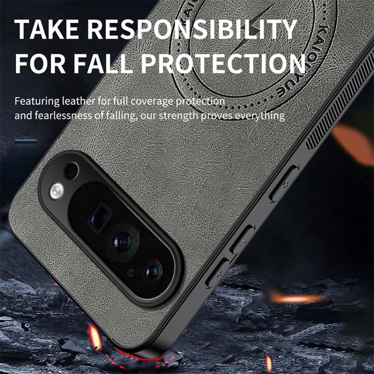 For Google Pixel 9 Pro XL WANLONFENG SD Series Nappa Texture Magnetic Phone Case