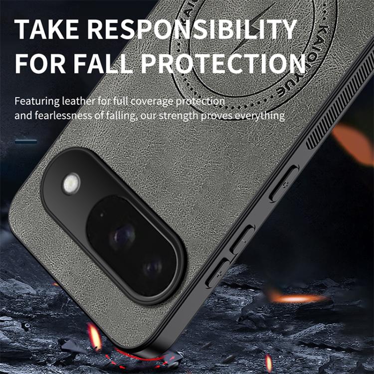 For Google Pixel 9 WANLONFENG SD Series Nappa Texture Magnetic Phone Case