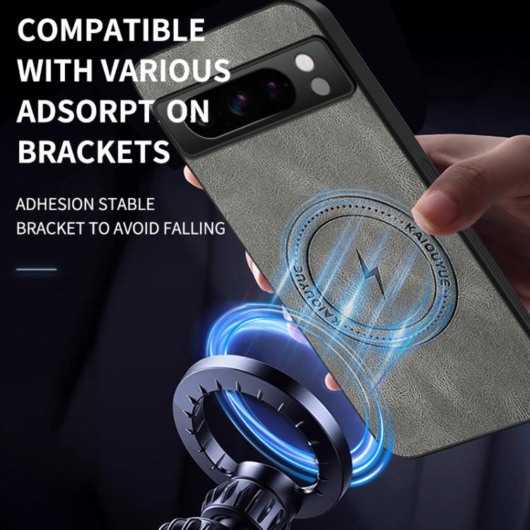 For Google Pixel 8 Pro WANLONFENG SD Series Nappa Texture Magnetic Phone Case