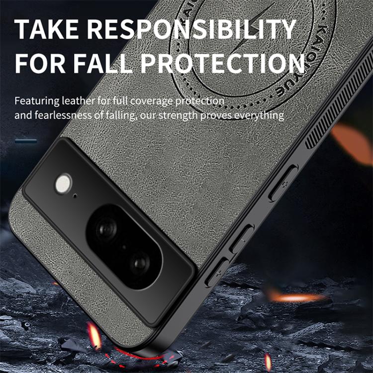 For Google Pixel 8 WANLONFENG SD Series Nappa Texture Magnetic Phone Case