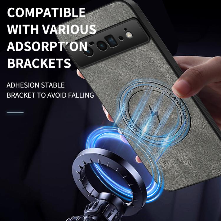 For Google Pixel 6 Pro WANLONFENG SD Series Nappa Texture Magnetic Phone Case