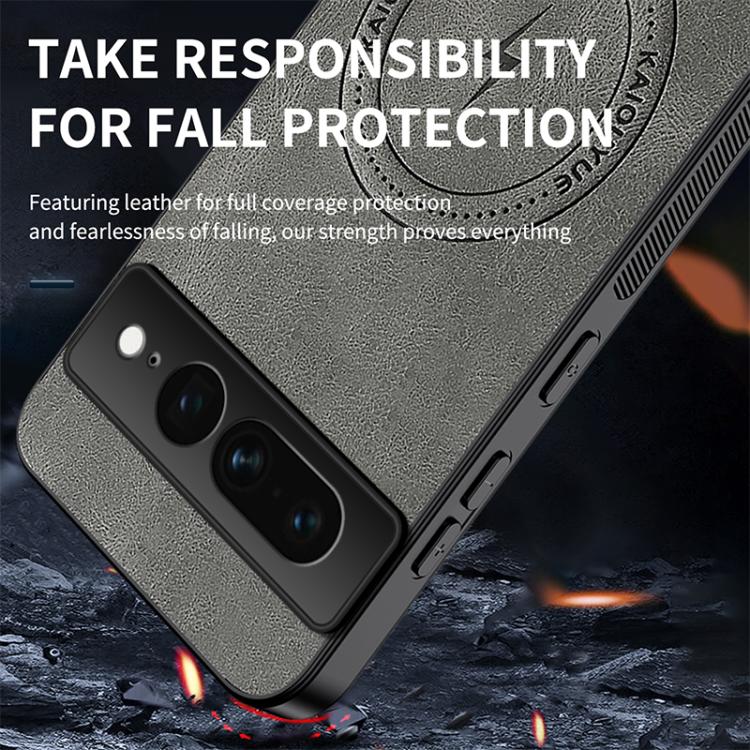 For Google Pixel 7 Pro WANLONFENG SD Series Nappa Texture Magnetic Phone Case