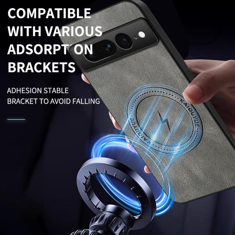 For Google Pixel 7 Pro WANLONFENG SD Series Nappa Texture Magnetic Phone Case
