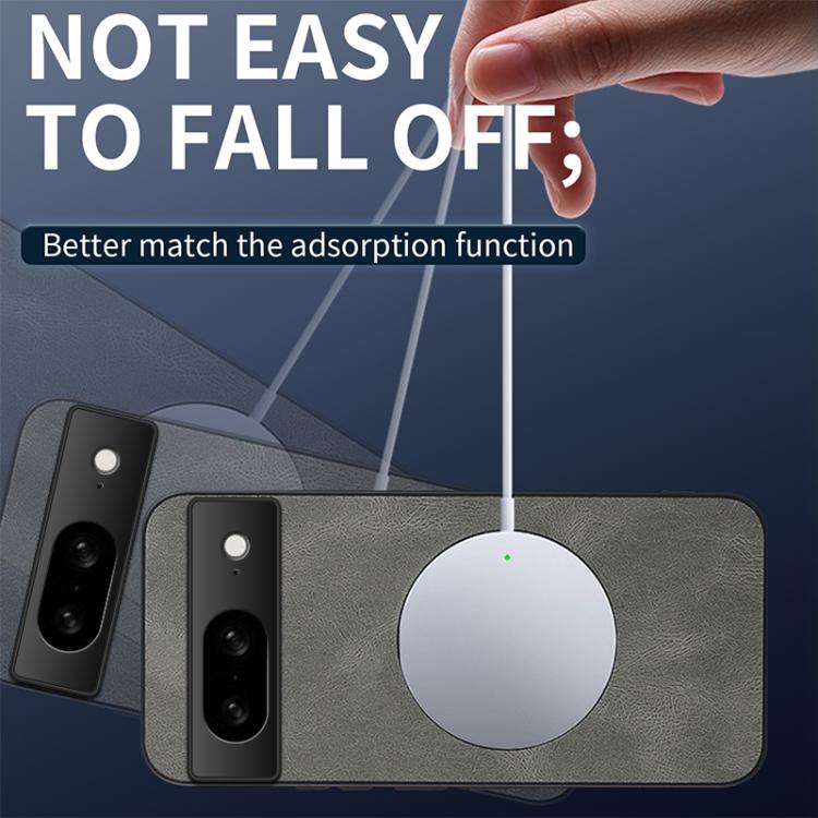 For Google Pixel 8a WANLONFENG SD Series Nappa Texture Magnetic Phone Case