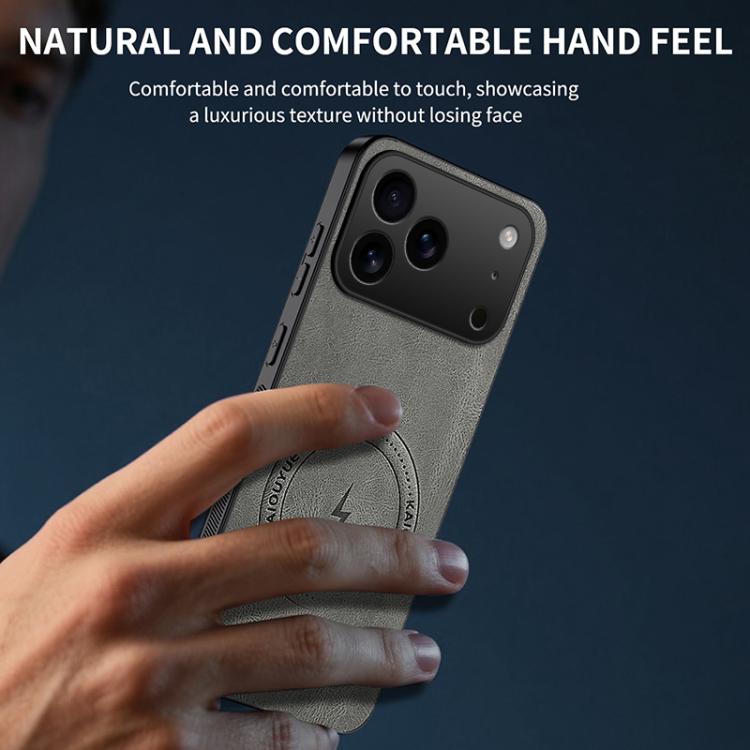 For iPhone 17 Pro WANLONFENG SD Series Nappa Texture Magnetic Phone Case