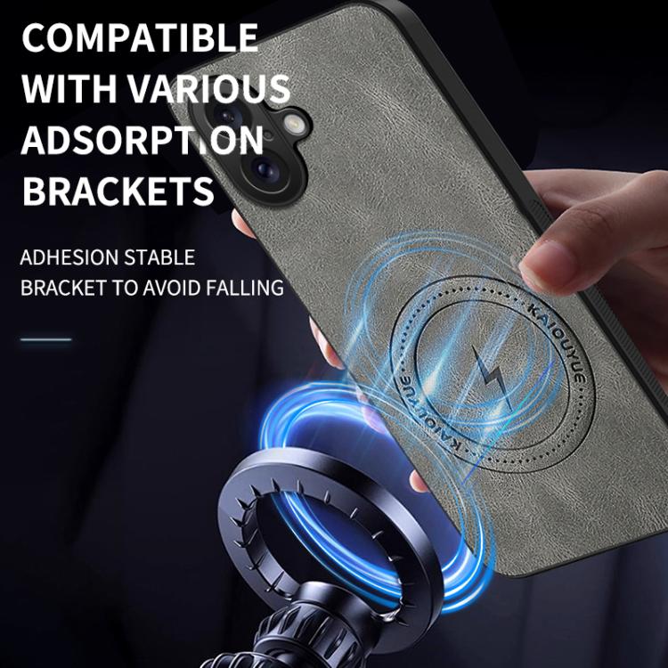 For iPhone 17 WANLONFENG SD Series Nappa Texture Magnetic Phone Case