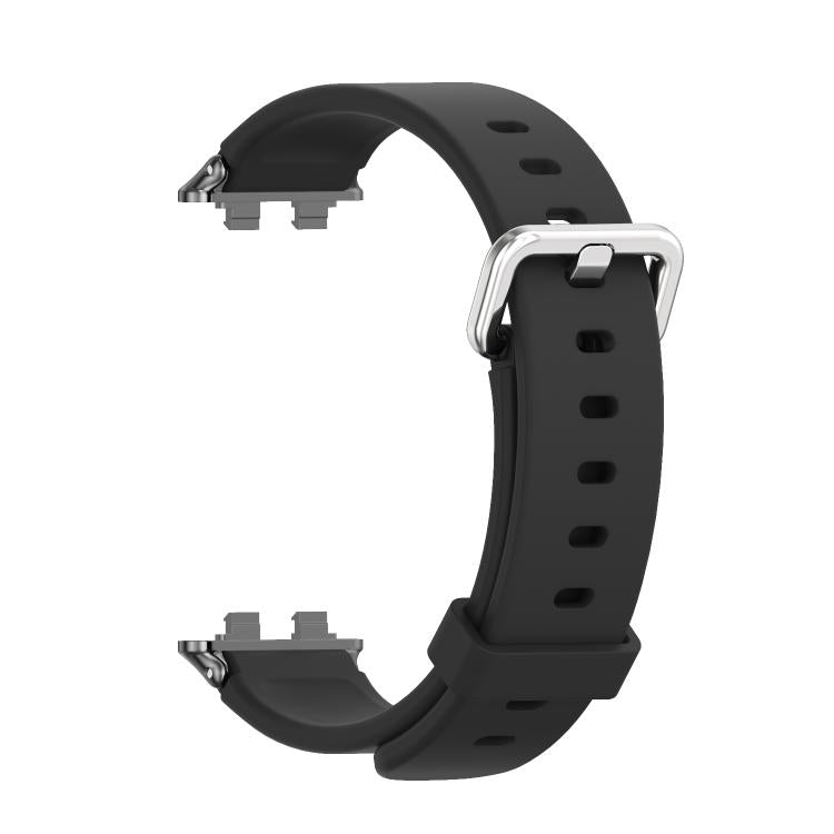 For Huawei Band 11 / Band 11 Pro MIJOBS Silver Pin Buckle Silicone Watch Band