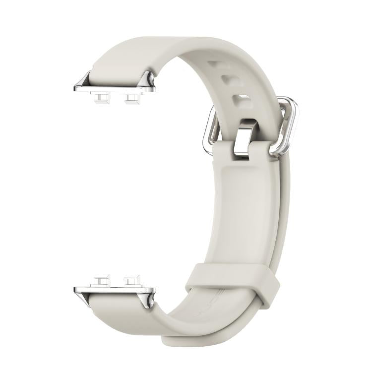 For Huawei Band 11 / Band 11 Pro MIJOBS Silver Pin Buckle Silicone Watch Band