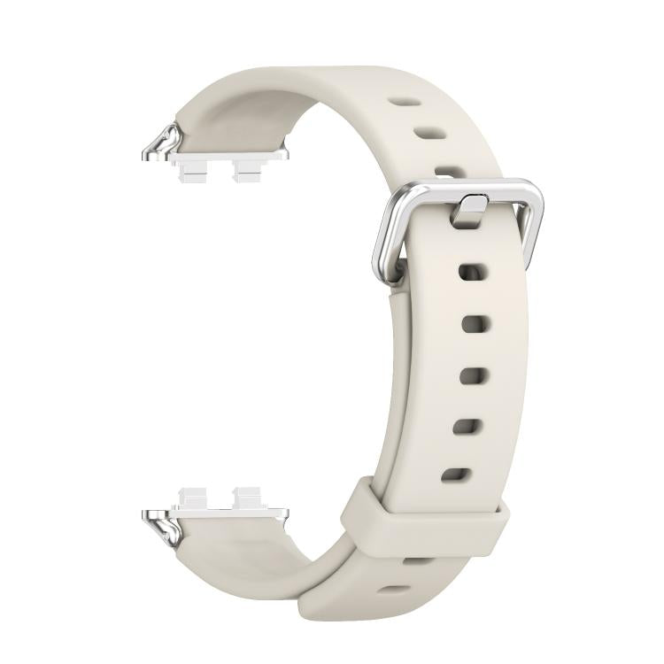 For Huawei Band 11 / Band 11 Pro MIJOBS Silver Pin Buckle Silicone Watch Band
