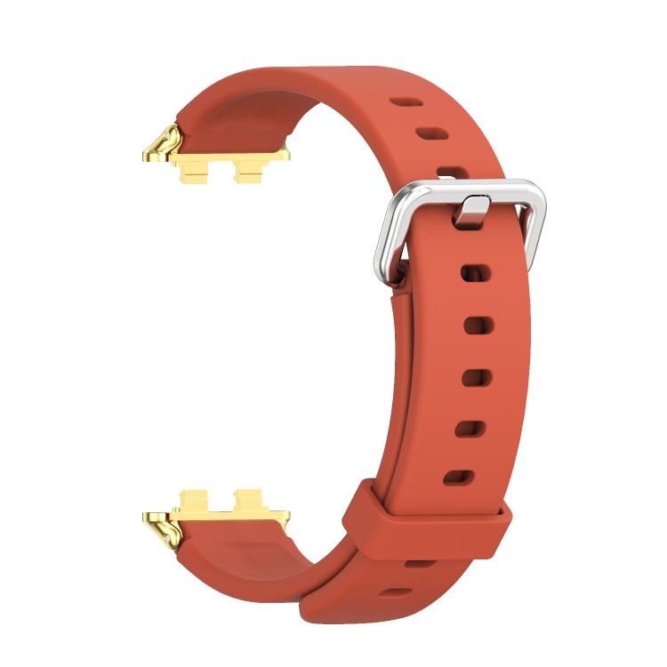For Huawei Band 11 / Band 11 Pro MIJOBS Silver Pin Buckle Silicone Watch Band