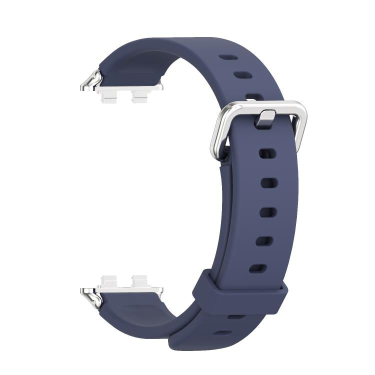 For Huawei Band 11 / Band 11 Pro MIJOBS Silver Pin Buckle Silicone Watch Band