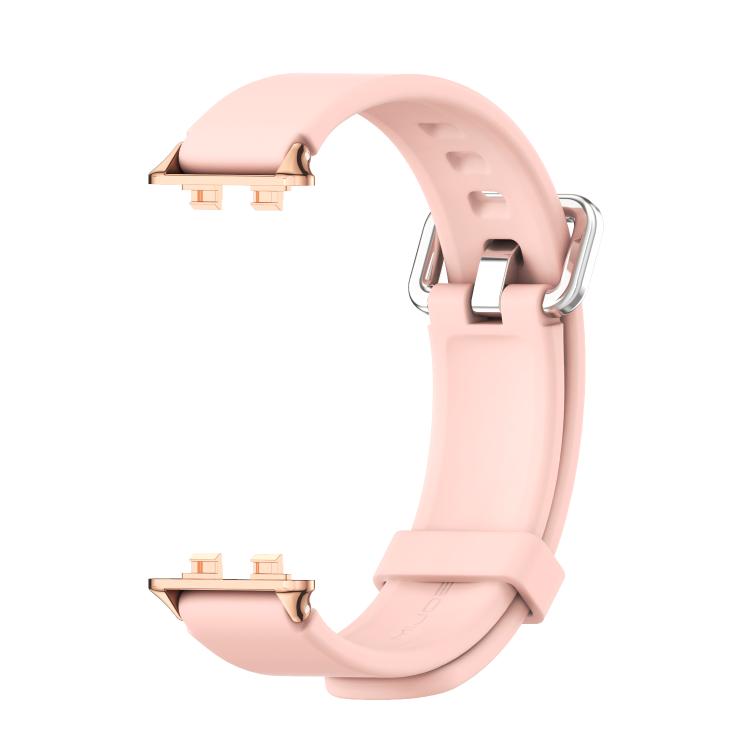 For Huawei Band 11 / Band 11 Pro MIJOBS Silver Pin Buckle Silicone Watch Band