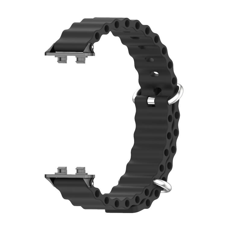 For Huawei Band 11 / Band 11 Pro MIJOBS Ocean Silicone Breathable Watch Band