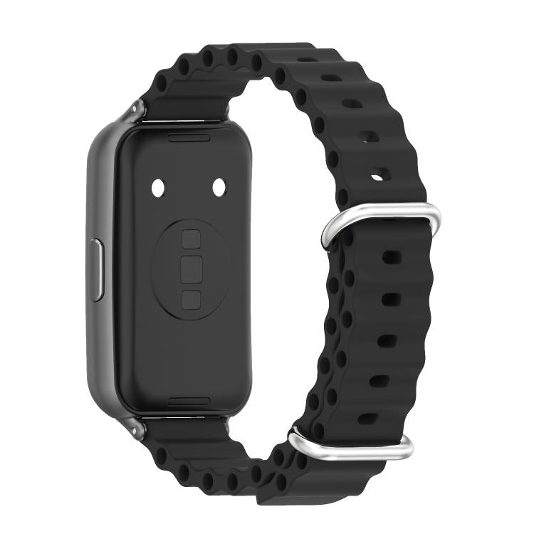 For Huawei Band 11 / Band 11 Pro MIJOBS Ocean Silicone Breathable Watch Band