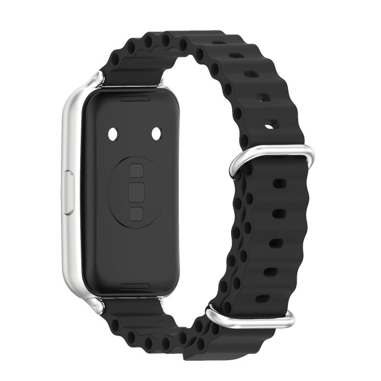 For Huawei Band 11 / Band 11 Pro MIJOBS Ocean Silicone Breathable Watch Band