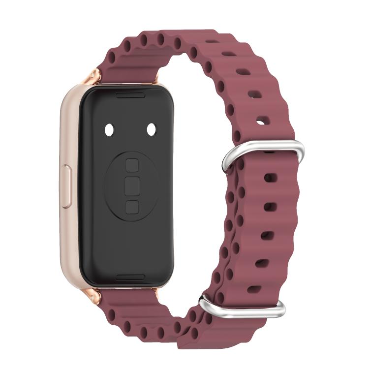 For Huawei Band 11 / Band 11 Pro MIJOBS Ocean Silicone Breathable Watch Band